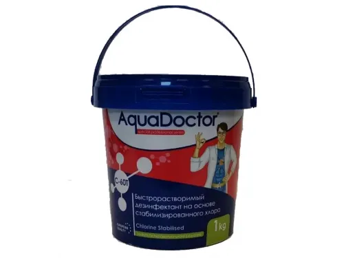 AquaDoctor C-60 (ведро 1 кг., гранулы) на основе хлора, быстрого действия