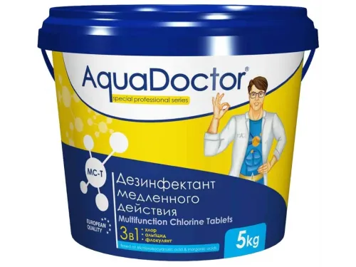 AquaDoctor MC-T ведро 5 кг. (таблетки 200 гр.) на основе хлора и против роста водорослей