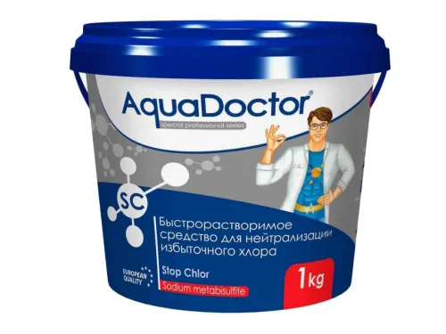 AquaDoctor SC Stop Chlor (1 кг) нейтрализация избыточного хлора