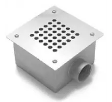 Слив донный (плитка) 165х165 мм АТ 04,07, из нерж. стали AISI-304