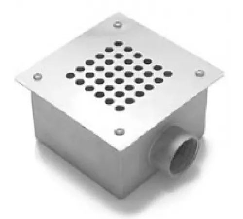 Слив донный (плитка) 165х165 мм АТ 04,07M, из нерж. стали AISI-316