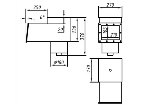 Скиммер АТ 05.29.1M (универс.) V 25 л из нерж. стали AISI-316 для композ. бассейнов с геркон. датчиком