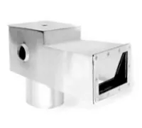 Скиммер АТ 05.29 (универс.) V 25 л удлиненный из нерж. стали AISI-304, наклонный, для композит. бассейнов