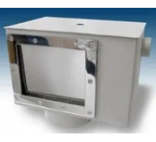 Скиммер АТ 05.13 (универс.) V 25 из нерж. стали AISI-304, с регулятором уровня воды и переливом