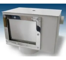 Скиммер АТ 05.13 (универс.) V 25 из нерж. стали AISI-304, с регулятором уровня воды и переливом