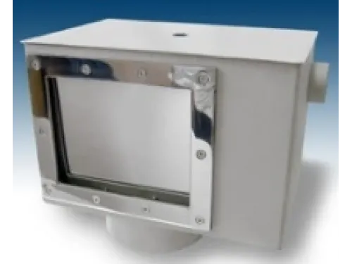 Скиммер АТ 05.13 (универс.) V 25 из нерж. стали AISI-304, с регулятором уровня воды и переливом