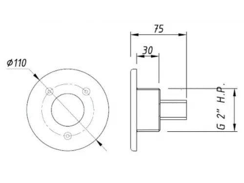 Прожектор АТ 16.11 "Mini" светодиодный с пультом ДУ (3 Вт, RGB,  2" Н.Р.) из нержавеющей стали AISI-304
