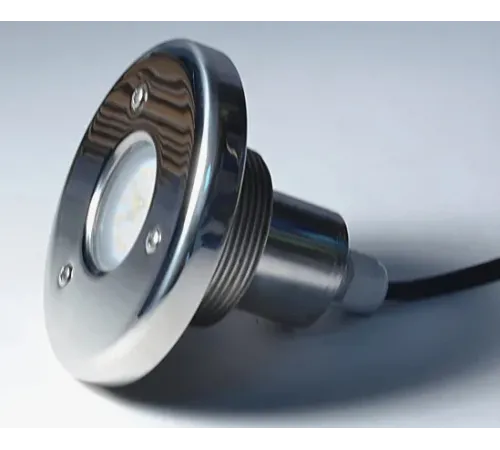 Прожектор АТ 16.11М "Mini" светодиодный с пультом ДУ (3 Вт, RGB,  2" Н.Р.) из нержавеющей стали AISI-316