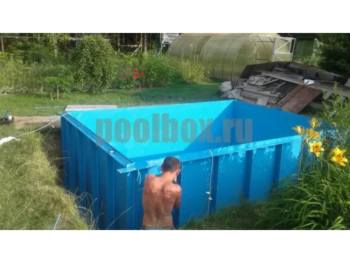Полипропиленовый бассейн 5,0*3,0*1,5 м.
