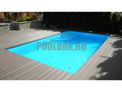 Полипропиленовый бассейн 5,0*3,0*1,5 м.