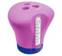 Биопоплавок дозатор Kokido K619BU (табл. 75 мм) фиолетовый с термометром 