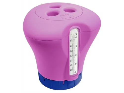 Биопоплавок дозатор Kokido K619BU (табл. 75 мм) фиолетовый с термометром 