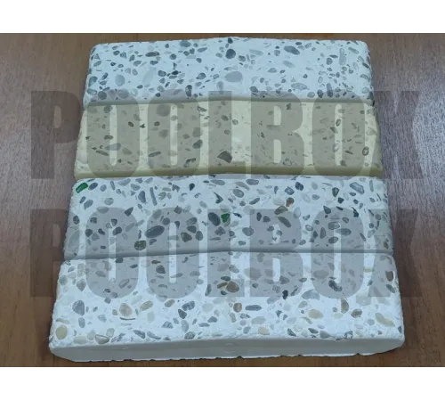 Бордюрный камень с черноморской галькой (плоский, домик, Г или П образный, плитка) цвет на выбор