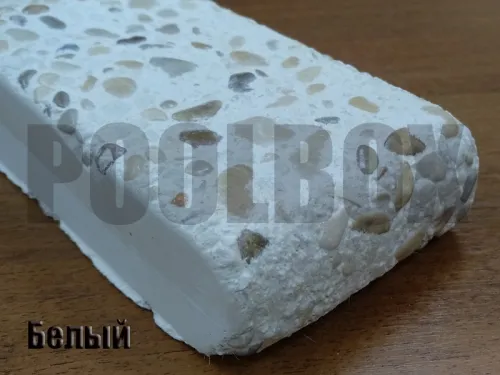 Бордюрный камень с черноморской галькой (плоский, домик, Г или П образный, плитка) цвет на выбор