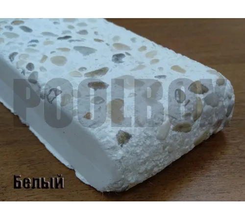 Бордюрный камень с черноморской галькой (плоский, домик, Г или П образный, плитка) цвет на выбор