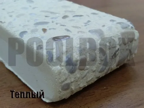 Бордюрный камень с черноморской галькой (плоский, домик, Г или П образный, плитка) цвет на выбор