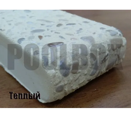 Бордюрный камень с черноморской галькой (плоский, домик, Г или П образный, плитка) цвет на выбор