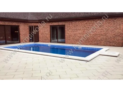 Бордюрный камень из мраморной крошки (плоский, домик, Г иил П образный, плитка) цвет на выбор