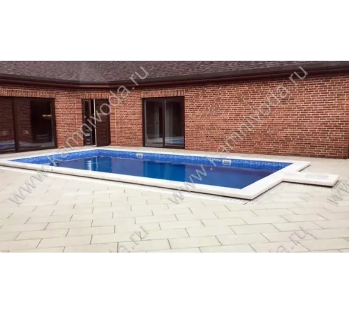 Бордюрный камень из мраморной крошки (плоский, домик, Г иил П образный, плитка) цвет на выбор