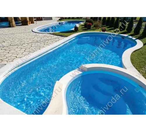 Бордюрный камень из мраморной крошки (плоский, домик, Г иил П образный, плитка) цвет на выбор