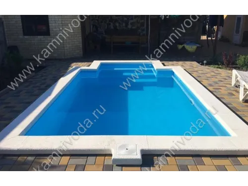 Бордюрный камень из мраморной крошки (плоский, домик, Г иил П образный, плитка) цвет на выбор