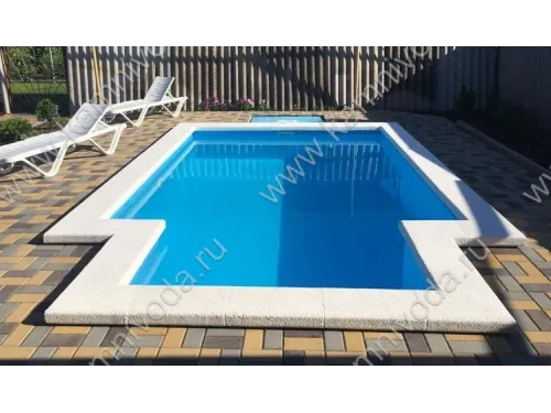 Бордюрный камень из мраморной крошки (плоский, домик, Г иил П образный, плитка) цвет на выбор