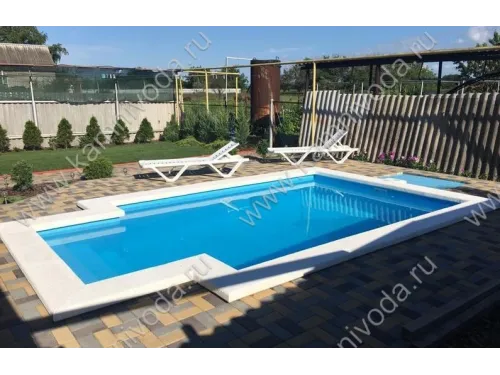 Бордюрный камень из мраморной крошки (плоский, домик, Г иил П образный, плитка) цвет на выбор