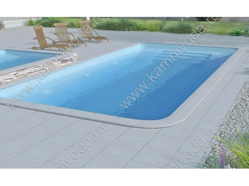 Бордюрный камень из мраморной крошки (плоский, домик, Г иил П образный, плитка) цвет на выбор