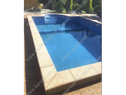 Бордюрный камень из мраморной крошки (плоский, домик, Г иил П образный, плитка) цвет на выбор