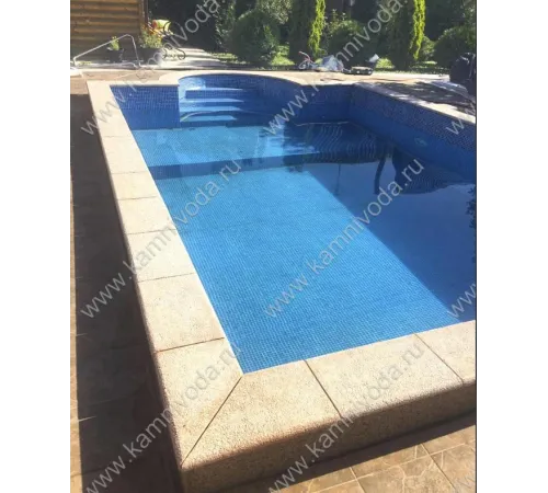 Бордюрный камень из мраморной крошки (плоский, домик, Г иил П образный, плитка) цвет на выбор