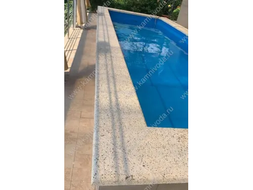 Бордюрный камень с черноморской галькой (плоский, домик, Г или П образный, плитка) цвет на выбор