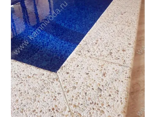 Бордюрный камень с черноморской галькой (плоский, домик, Г или П образный, плитка) цвет на выбор