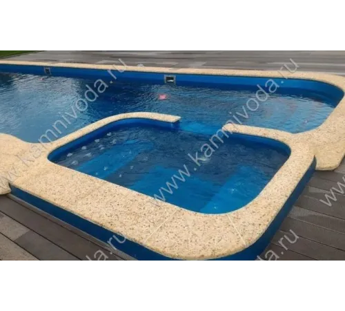 Бордюрный камень с черноморской галькой (плоский, домик, Г или П образный, плитка) цвет на выбор