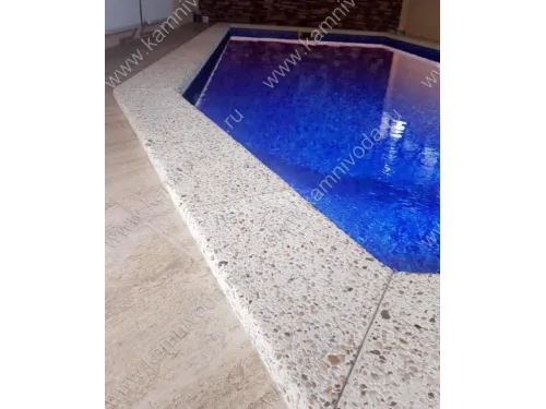 Бордюрный камень с черноморской галькой (плоский, домик, Г или П образный, плитка) цвет на выбор