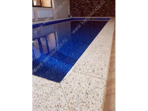 Бордюрный камень с черноморской галькой (плоский, домик, Г или П образный, плитка) цвет на выбор