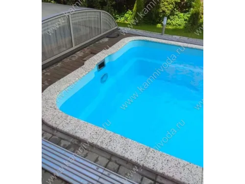 Бордюрный камень с черноморской галькой (плоский, домик, Г или П образный, плитка) цвет на выбор