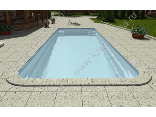 Бордюрный камень Терраццо (плоский ш. 32 см., плитка) цвет на выбор