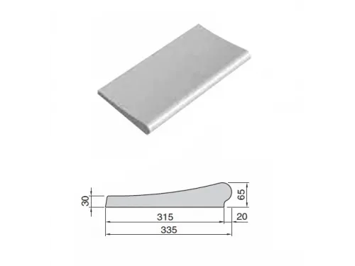Бордюрный (копинговый) камень (30/60 см. х 31,5 см.) Carobbio Expo