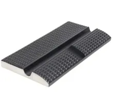 Бортовой элемент с поручнем и водостоком SertekPool 12.5х25 см. антрацит