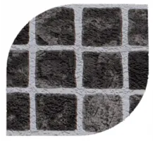 Пленка ПВХ (лайнер) (рулон 1,65*25 м.) Cefil Passion Mediterraneo Gris 1,5 мм. (черная мозаика)