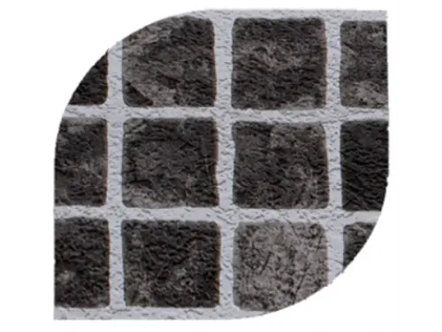 Пленка ПВХ (лайнер) (рулон 1,65*25 м.) Cefil Passion Mediterraneo Gris 1,5 мм. (черная мозаика)