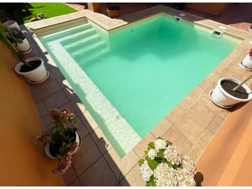 Пленка ПВХ (лайнер) (рулон 1,65*25 м.) Cefil Touch Comfort Sable 1,5 мм. (песочный текстурный)