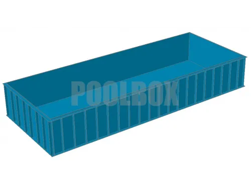 Полипропиленовый бассейн 10,0*4,0*1,5 м.