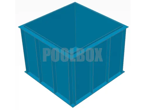 Полипропиленовый бассейн 2,0*2,0*1,5 м.