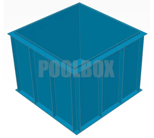 Полипропиленовый бассейн 2,0*2,0*1,5 м.