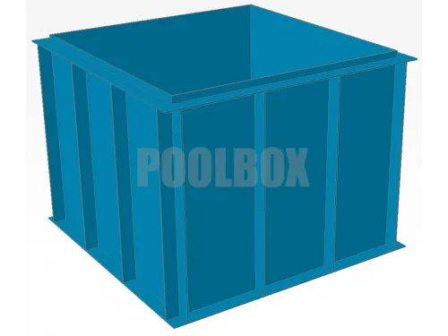 Полипропиленовый бассейн 2,0*2,0*1,5 м.