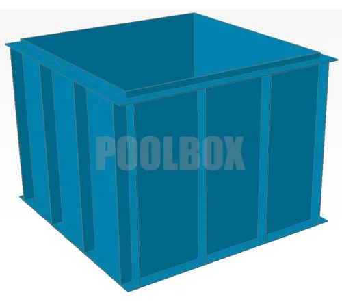 Полипропиленовый бассейн 2,0*2,0*1,5 м.