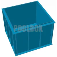 Полипропиленовый бассейн 2,0*2,0*1,5 м.