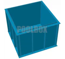 Полипропиленовый бассейн 2,0*2,0*1,5 м.