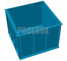 Полипропиленовый бассейн 2,0*2,0*1,5 м.